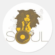 Soul-Musik-Aufkleber
