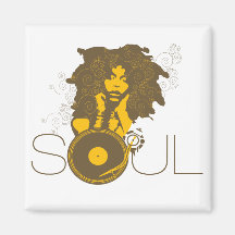 Soul-Musik-Magnet Kühlschrankmagnete