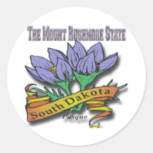 South Dakota der Mount Rushmore Pasque Sticker