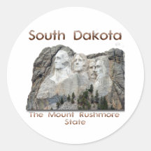 South Dakota der Mount Rushmore Runde Aufkleber