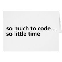 Soviel zum Code… Grußkarten