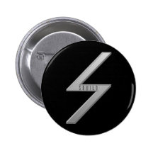 Sowilo Runegrau Anstecknadelbutton