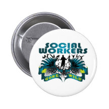 Sozialarbeiter wild gegangen button