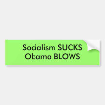 Sozialismus SUCKSObama SCHLÄGE Auto Aufkleber