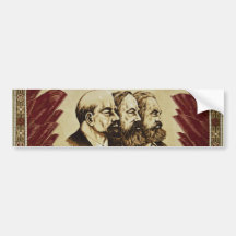 Sozialisten-Autoaufkleber Lenin Marx Engels