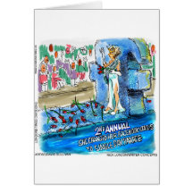 Sozialnetz-Familienstand-geänderte Parade-Geschenk Grußkarte