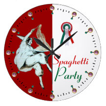 SPAGHETTI-PARTY-ITALIENISCHE KÜCHE, RESTAURANT WANDUHREN
