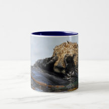 Spähen des Seeotter-Bechers Tasse