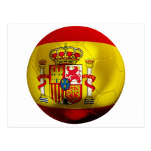 Spanien-Fußball Postkarte