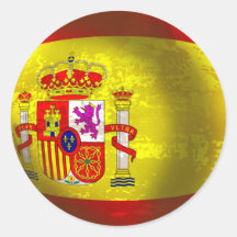 Spanien-Fußball-Spanien-Schmutzball-Kunstgeschenke Sticker