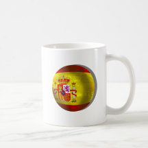 Spanien-Fußball-Spanien-Schmutzball-Kunstgeschenke Teetassen