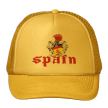Spanien-Schild-Hut Tuckercaps