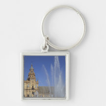 Spanien, Sevilla, Andalusien-Brunnen und verzierte Schlüsselanhänger
