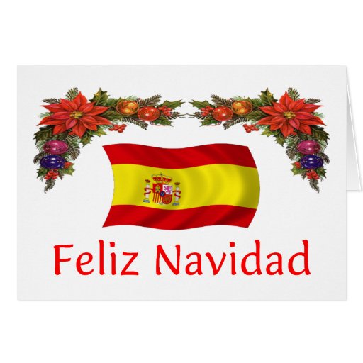 Feiertage Weihnachten 2022 Spanien SpanienWeihnachten Grußkarte Zazzle