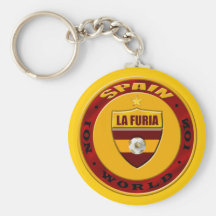 Spanien-Weltno1-neues Luxusart-Logoemblem Schlüsselanhänger