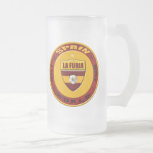 Spanien-Weltno1-neues Luxusart-Logoemblem Tee Tassen