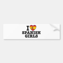 Spanische Mädchen Auto Sticker