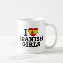 Spanische Mädchen Kaffee Tassen