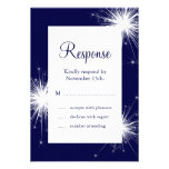 Sparkler-Hochzeit UAWG (blau) Einladung