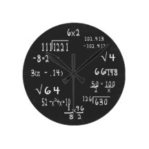 Spaß-Aussenseiter-Mathe Uhr