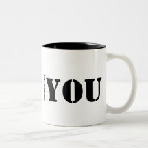Spaß-Becher - "hier zu Ihnen" ist Geschenk Kaffeetassen