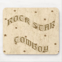 Spaß-Entwurf! Rockstar-Cowboy Mousepad