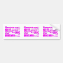 Spaß-Geschenke für Brautjungfern: Bestste Brautjun Auto Sticker