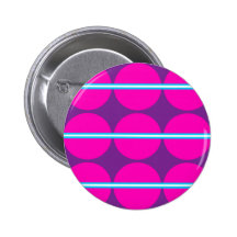 Spaß-heißes Rosa-lila Polka-Punkte mit aquamarinen Anstecknadel
