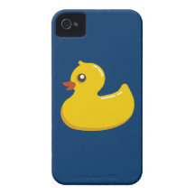 Spaß niedliches gelbes Gummiducky iPhone 4 Hülle