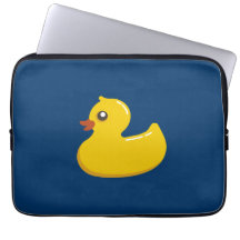 Spaß niedliches gelbes Gummiducky Laptop Sleeve Schutzhüllen