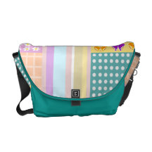 Spaß-Pastellsteppdecken-Muster Kuriertasche