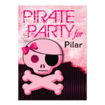 Spaß scherzt Piraten-Mädchen - "Piraten-Baby!" Par Ankündigungskarte