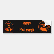 Spaß und gespenstische glückliche Halloween-Kürbis Auto Aufkleber