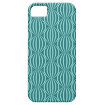 Spaß und modernes Aqua-blaues Kreis-Muster iPhone 5 Cover