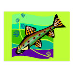 Spaß-Vintage Retro tropische Fische Postkarten