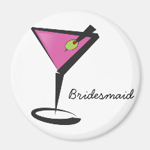 Spaßmartini-Pink Kühlschrankmagnete