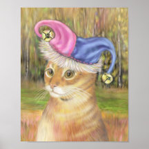 SpaßvogelTabby Posterdruck