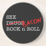 Speck-Sex-Rock'n'Roll Getränke Untersetzer
