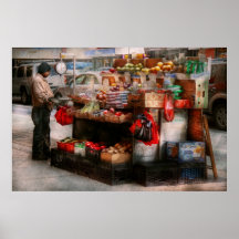 Speicher - NY - Chelsea - Stand der frischen Fruch Posterdruck