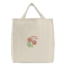 Spezielle Mamma-Tasche - mit Blumenopenwork