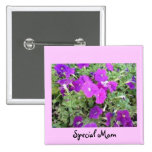 Spezieller Mamma-Blumen-Garten Anstecknadelbutton