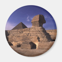 Sphinx und Pyramiden in Giseh Kairo Ägypten Kühlschrankmagnet