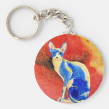 Sphynx Katze #1 Keychain Schlüsselbänder
