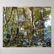 „Spiegelungen postieren herbstlich "