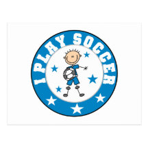 Spiel-Fußball-T-Shirts und Geschenke des Jungen-I Postkarte
