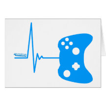Spiel-Herz-Schlag - Gamer-Videospiel-Aussenseitera Karte