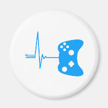 Spiel-Herz-Schlag - Gamer-Videospiel-Aussenseitera Magnets