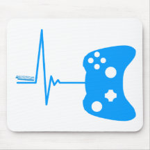 Spiel-Herz-Schlag - Gamer-Videospiel-Aussenseitera Mousepad