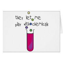 Spiel mit Chemikalien Karte