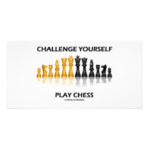 Spiel-Schach der Herausforderungs-sich Bilderkarte